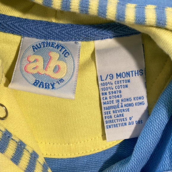 Authentic Baby, 3 Piece Set, 9 months, Jacket, pants and long sleeve Onesie - Picture 8 of 11